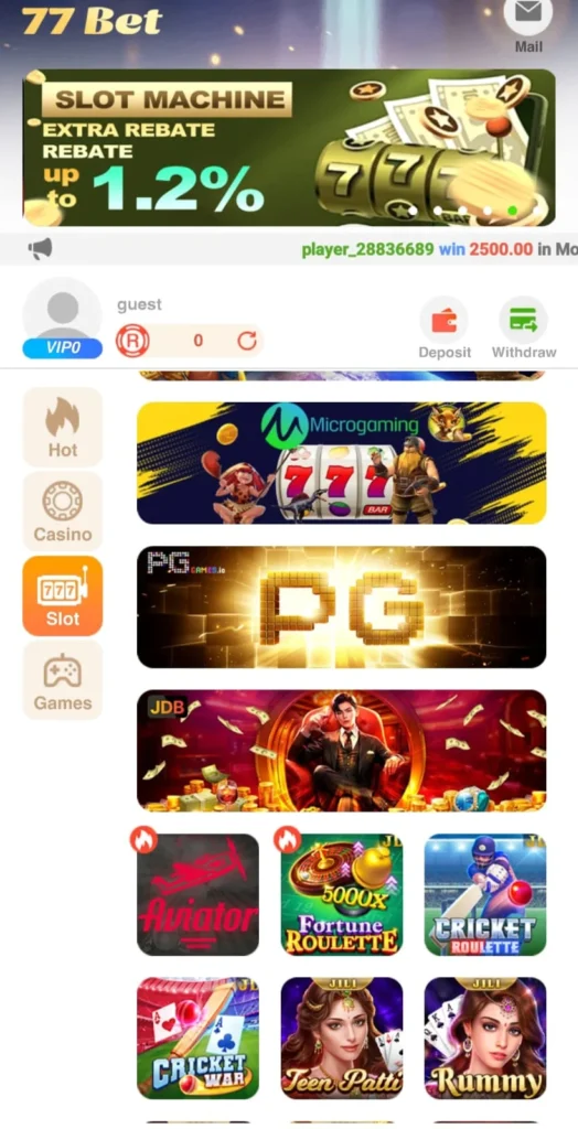77bet game