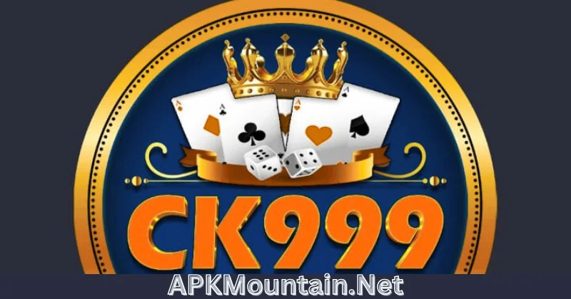CK999 earning app logo with crown, playing cards, and dice – featured on APKMountain.Net.