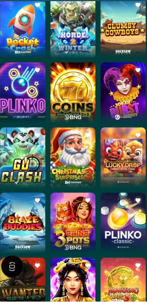 Colorful game thumbnails from WE999 game platform featuring titles like Rocket Crash, Plinko, Lucky Drop, and Mahjong Ways.