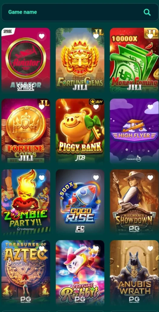 Grid of WE999 Game titles including Aviator, Piggy Bank, Fortune Gems, and Anubis Wrath.