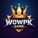 WOWPK Game logo with golden crown and shield design