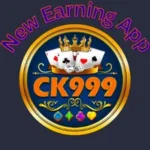 CK999 New Earning App logo with playing cards, crown, and colorful casino icons.