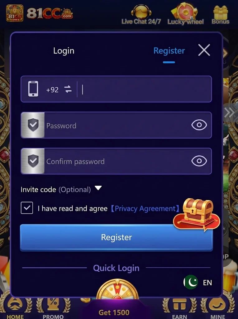 81CC Game register