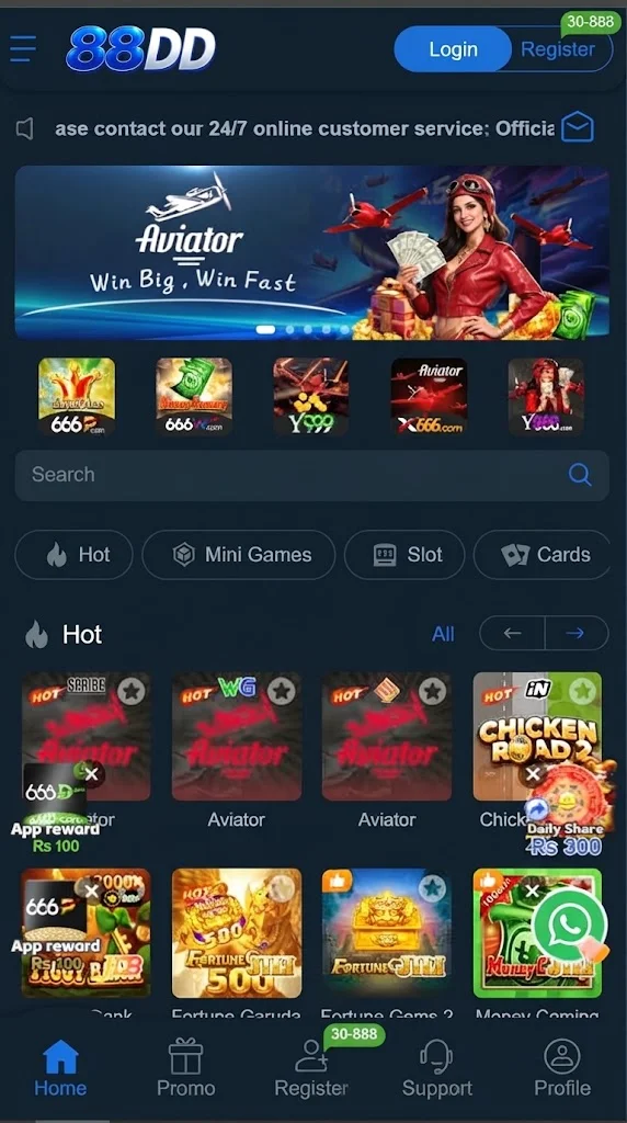 88DD apk homepage