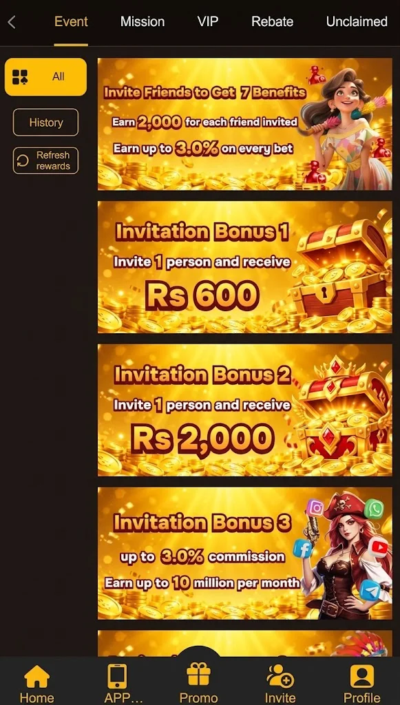 Bet8555 Game bonuses