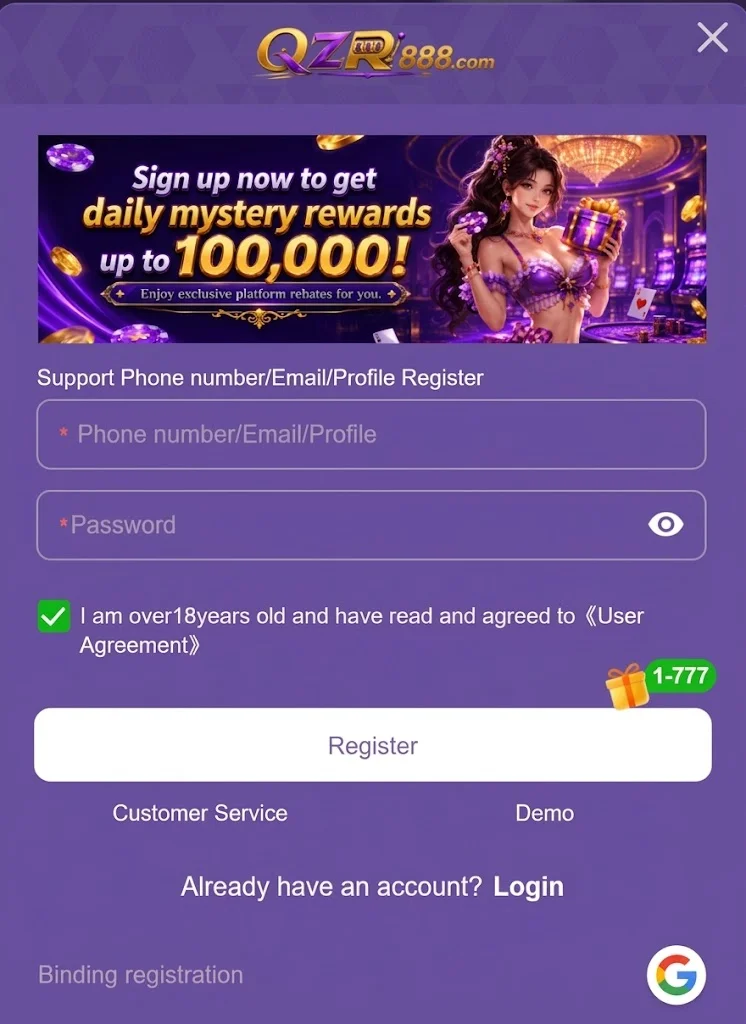 QZR 888 Game Account