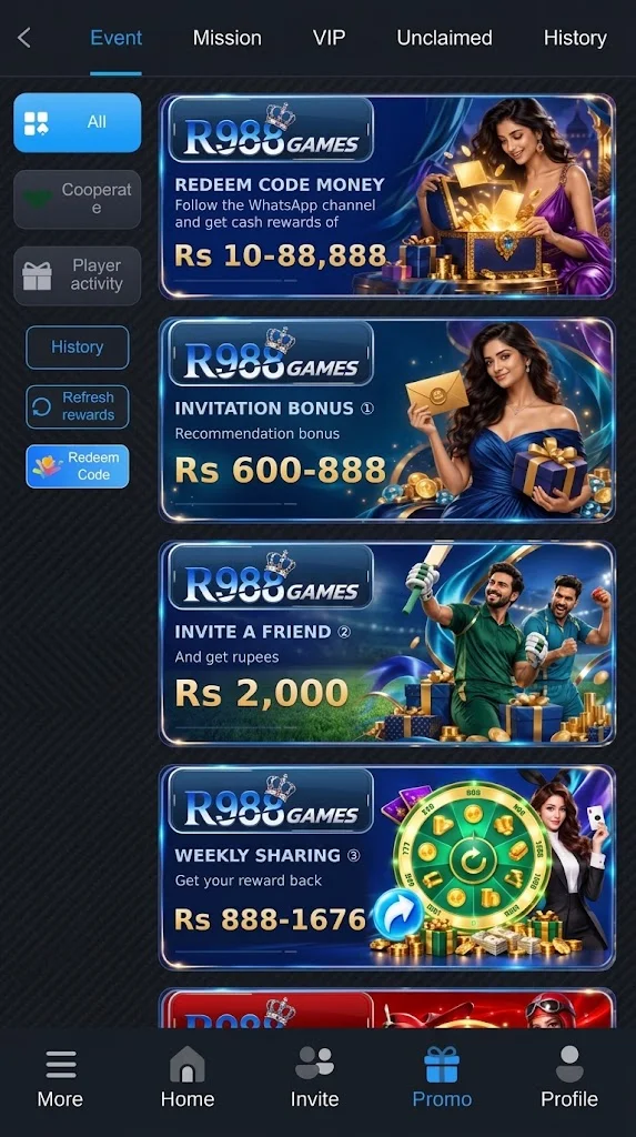 R98 apk Bonuses