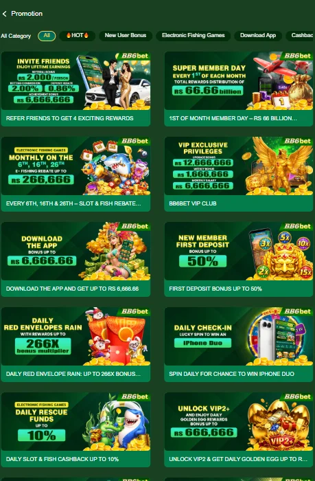 BB6bet Game bonus