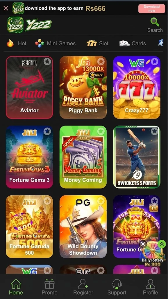 Y 222 Slots
